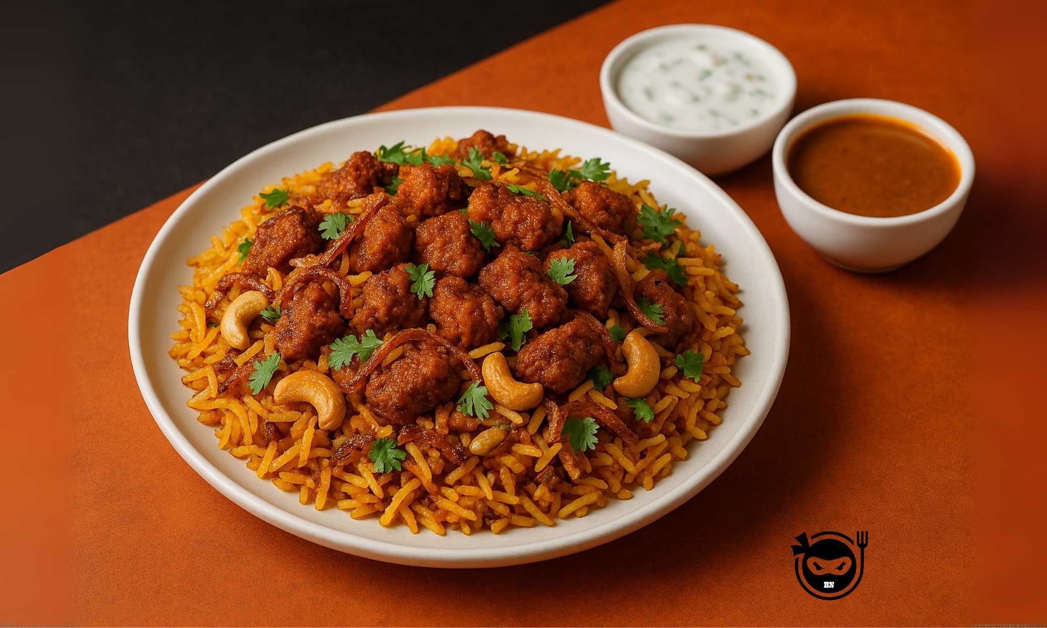 Biryani Ninja's Special Soya 65 Biryani